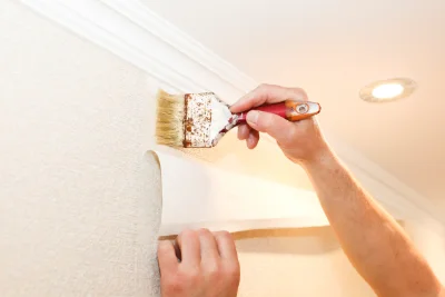 Pose de papier peint à Braux — revêtements muraux et toiles de verre